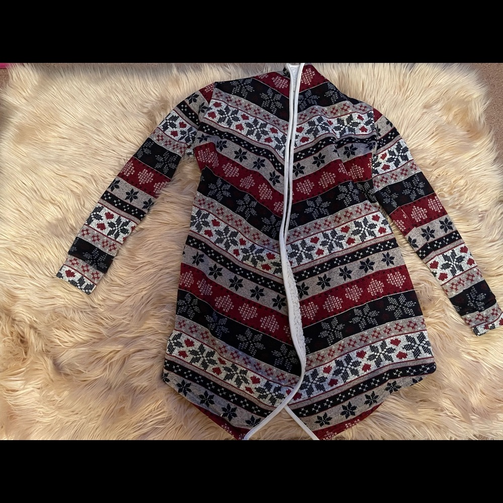 cardigan Xmas print small